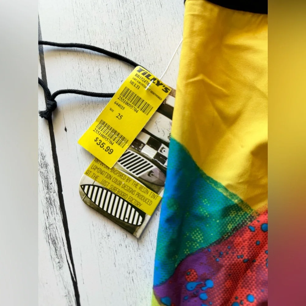 Lost Enterprises X Resin Works Art Board Shorts Size‎ 25 Surf Skate Trunks - Picture 5 of 7